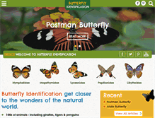 Tablet Screenshot of butterflyidentification.com